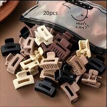 5/10/20/30pcs Small Versatile Fashion Hair Clip For Women; Mini Hairpin For Bangs; Simple Hair Clip For Messy Hair; Vintage Hair Clip For The Top Of The Head; Suitable For Commuting To Work, Going Out, Traveling, Gatherings, And Dining; Can Be Used With Facial Cleansing, Makeup, And Masks; Pair With Clothes; Wear With Hair Accessories. Fall Winter Claw Clip For Vacation Outfits Woman Elegant Hair Clutch - Multicolor - View 11