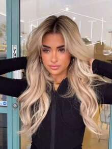 Ombre Brown Roots Ash Blonde Body Wave Lace Front Wigs Human Hair Pre Plucked Invisible Knots 13x4 HD Transparent Lace Frontal Wigs Human Hair Brazilian Virgin 250 Density Lace Closure Wigs Human Hair Water Wave Glueless Wigs For Women With Baby Hair - Bắt nguồn từ & Ombre - Xem 8