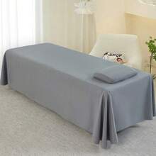 LXIANGN 1件装纯色床裙适用于美容院按摩床床单按摩床罩全罩带孔（120*230CM） - 彩色 - 查看 8