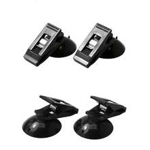 2pcs Portable Car Suction Cup Clip: Car Interior Window Suction Cup - Detachable Sunshade Ticket Car Accessories Bracket