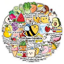 50 piezas de pegatinas de recompensa en inglés con diseños de dibujos animados lindos, pegatinas decorativas educativas en inglés para pared, estuche de teléfono, caja de papelería