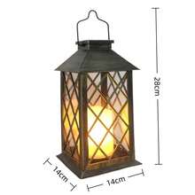 太阳能户外复古蜡烛宫灯，花园吊灯，景观吊灯，庭院氛围吊灯 - 大宮燈 - 查看 9