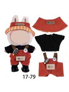 Clothes For Labubu,  Fried Shrimp Xiaochun Ye Starbuck 17cm Doll Outfit Set, Suitable For 1st And 2nd And 3rd Generation , Spring/Summer Collection, Birthday/Easter/Christmas Gift, Holiday Present (Only Clothes) - Multicolor - View 10