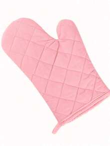 1pc/2pcs Thick Microwave Oven Gloves, Suitable For Baking & Oven, Heat Insulated, Heat Resistant, High Temperature Resistant - Pink - View 13