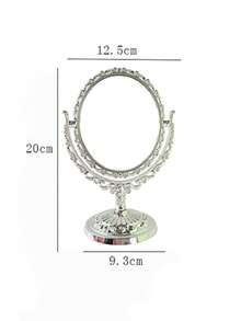Oval Makeup Mirror With Double-Sided Vintage Vanity Mirror, Featuring A Rotating Vanity Mirror Stand. Ideal For Makeup Application, Girls, Women, Beauty, And Spa Parties. This Adorable Princess-Style Oval Vanity Mirror Is The Perfect Accent For Any Tabletop. The Double-Sided Rotating Table Mirror With Stand Makes An Excellent Decorative Choice For A Girl's Room And A Festive Gift For Friends And Family During Halloween And Christmas.,Makeup,Cheap,Room Decor,Vanity,Travel,Bedroom,Makeup Accessories,Mirror,Vanity Mirror,Cheap,Stocking Stuffers,Makeup,Makeup Tools,Cheap Stuff,Gifts,Gifts For Women,Christmas Gifts - Multicolor - View 13