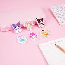 Sanrio 6Pcs Sanrio Kuromi Melody Osmanthus Dog-Shaped Eraser Set, Cute Pudding Dog Dog Dandruff Remover Set, Prize Batch Is Very Suitable For School Supplies, Offices, Dormitories, And Public Items. It Is Applicable To Various Scenarios And Is Perfect For Christmas, Thanksgiving, And Birthdays. It Is A Perfect Gift For Family And Friends.