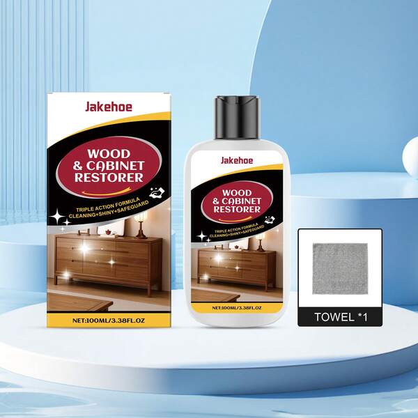 Acondicionador para reparar y cuidar muebles de madera - Limpieza suave, eliminación de manchas y pulido para muebles de madera