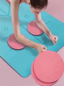 2件装TPE材质膝肘垫，平板支撑垫，平衡垫，健身垫，瑜伽垫，平衡训练垫 - 彩色 - 查看 3