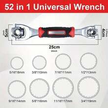 52-In-1 Socket Wrench Set With Non-Slip Grip And Swivel Design - Durable And Easy To Use For A Variety Of Tasks - 彩色 - 查看 5