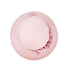 Womens Fedora Hat Stylish Elegant Decorative Flower Panama Hat Wide Flat Brim Jazz Cap - 粉色 - 查看 6