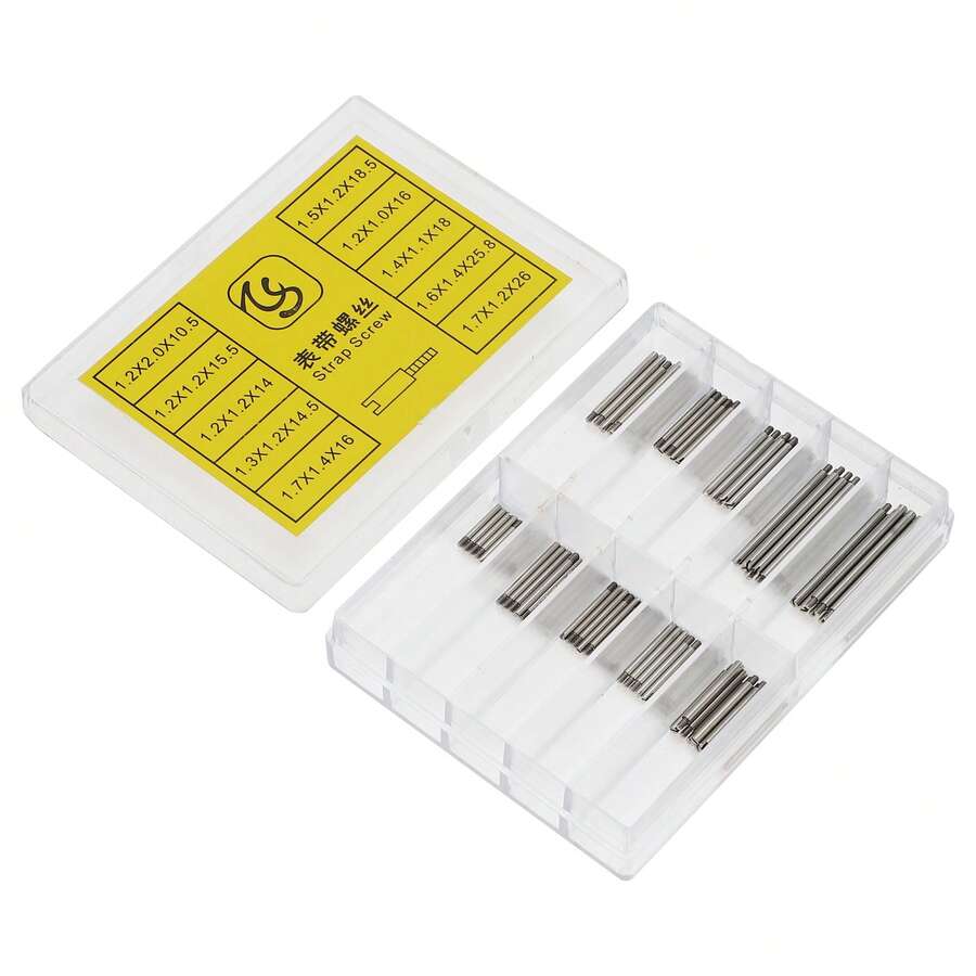 Strap Screws, Watch Band Link Pins Kit, Watch Repair Tool Kit, Watch Lug Screw Pins Replacement Kit For Watchmaker, 10 Specification