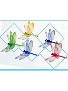 20 Stücke /30 Stücke 3D lebensechte Libellen Stecker, Garten Deko Blumentopf Anordnung, Heim Dekoration, Terrassen Deko, geeignet für Außen, Innen, Gewerbe, Hochzeit, Kindergarten