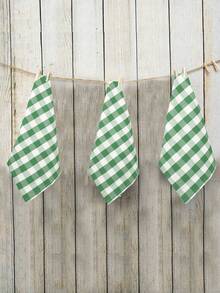 2/6/12/300pcs Elegant Plaid Napkins, Durable Polyester Thick Placemats, Reusable For Kitchen, Dining, Wedding Decor - Multicolor - View 6