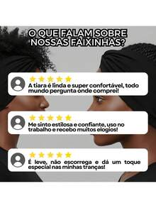 Headband To Use With Braid Women's Cross Headband - 黑色 - 查看 7