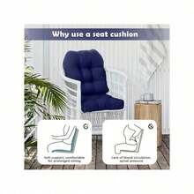 1pc Chair Cushions Waterproof U-Shaped Outdoor Tufted Seat Cushions For Patio Living Room Office Garden Courtyard