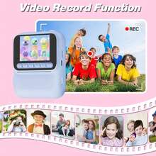 Digital Video Camera Vintage,Kids Camera Instant Print Camera For Kids Quick-Release Prints Christmas Birthday Gifts Age 6-14,Selfie Digital With 1080P Videos Toddler Portable Travel Toy - Multicolor - View 7