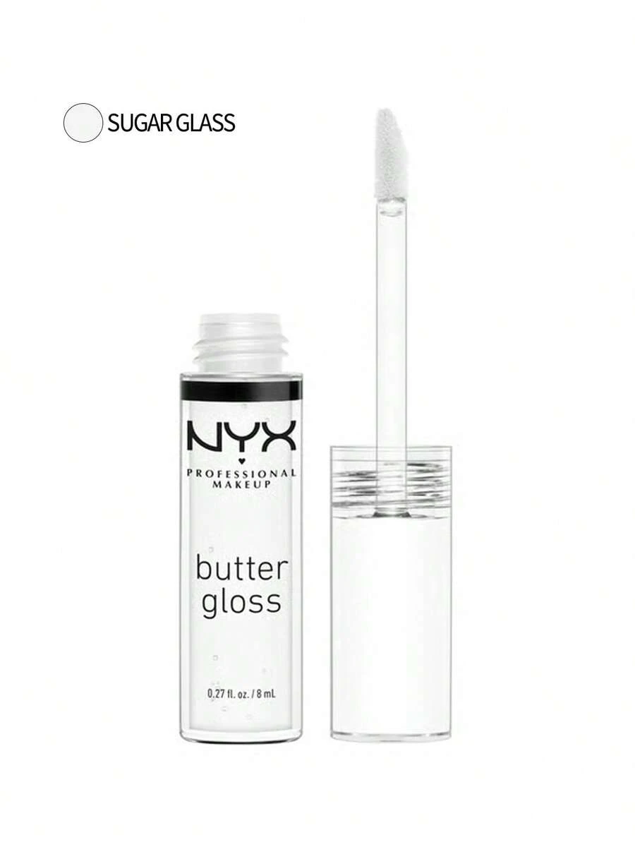 NYX 黄油唇彩 54 糖玻璃 0.27 盎司/8 毫升 彩妆唇彩唇彩透明光泽配方微妙的光泽轻盈质地多功能饰面非常适合分层女朋友妻子母亲朋友生日毕业派对旅行露营户外学校校园旅行节日周年纪念秋季秋季万圣节秋季造型 - 54 Sugar Glass - 查看 1