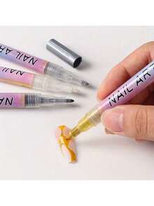 1 支装白色美甲绘图笔涂鸦防水绘画描线记号笔指甲修甲装饰工具 - 彩色 - 查看 6