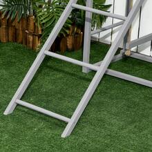 PawHut Chicken Activity Play Coop With Swing Set For 3-4 Chickens, Grey - Grey - View 8