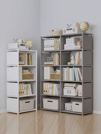 1 pièce Armoire de rangement compacte et simple avec design d'armoire à vêtements pliante, idéale pour les chambres d'étudiants, les petits appartements, les bureaux à domicile et les espaces de vie d'étudiants ; Étagère multifonction et portant de rangement pour organiser les vêtements, les livres, les chaussures et les accessoires ; Construction durable et économe en espace, organisateur de placard facile d'accès pour les coins étroits, les entrées et les zones de bureau à la maison