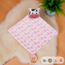 Baby Blanket Animals With Pacifier Holder For Girls And Boys