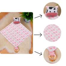 Baby Blanket Animals With Pacifier Holder For Girls And Boys