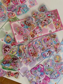 3D Cartoon Animal Water-Filled Decorative Stickers, Suitable For Scrapbooking, Rewards, And Christmas Crafts
