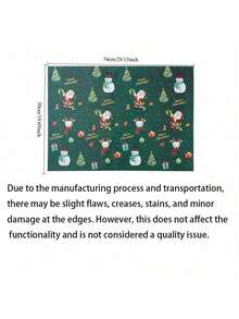 5 件/9 件圣诞包装纸卷 - 圣诞老人、驯鹿、雪人和圣诞树图案，绿色和红色节日设计，带有“圣诞快乐”文字，耐用礼品包装纸，鲜艳的印刷质量，派对用品，抗撕裂材料，适用于圣诞礼物、鲜花礼物、圣诞装饰，颜色和款式随机 - 彩色 - 查看 11