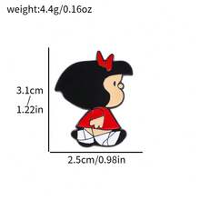 1 Classic Cartoon Badge - Cute Mafadaename Badge, Vibrant Colors, Durable Acrylic Badge For Clothing, Backpacks, Jackets - Unique Gift For Friends, Apparel Accessories, Lively Design, High-Quality Badge, Backpack Accessories, Fashion Accessories, Retro Aesthetics, Funny Style, Durable Material, Sturdy Construction, Decorative Badge, Logo Collection - Multicolor - View 14