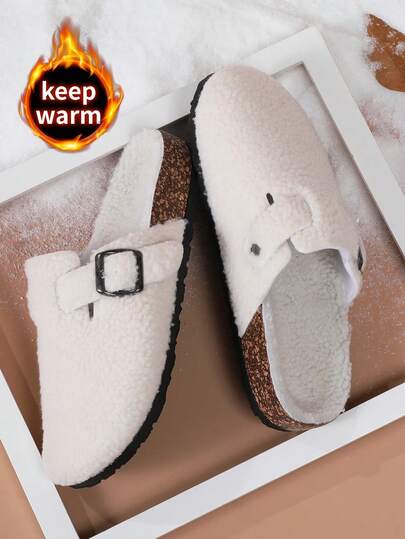 2025 Nuove Pantofole Invernali Imbottite per Coppie, Pantofole Morbide Scivolabili da Interno/Esterno, Pantofole Termiche Chiuse