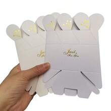 10pcs Gold Foil Cherry Blossom Wedding Favor Boxes, Flower Petal Candy Boxes, Wedding Candy Boxes, Birthday Gift Paper Boxes