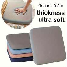 1 Gối tựa lưng công thái học 4D dày 4cm - Gối tựa lưng công thái học siêu mềm, Đệm ghế văn phòng thoáng khí & Ghế ô tô dùng tại nhà/văn phòng, Đệm ghế ngồi bằng mút hoạt tính, Vỏ bọc Polyester bền, Thoải mái khi ngồi tại nhà, Thiết kế đường viền, Mút mật độ cao, Chuyên nghiệp cho công việc văn phòng - Nhiều màu - Xem 3