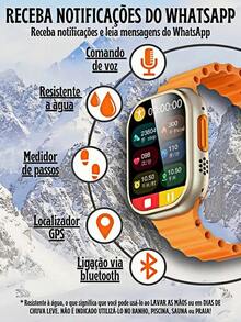 Reloj súper inteligente Ultra2 R80, reloj deportivo multifuncional, batería incorporada y múltiples correas, reloj digital, carga inalámbrica y llamadas Bluetooth, monitorea hasta 100 modos deportivos, compatible con Android e iOS, adecuado para hombres y mujeres. - Negro - Ver 7