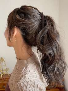 1 Stück Banana Clips, Knopfclips, matte Haarklammern mit einer Linie, vielseitige dunkle Haargummis, gezahnte Haarclips, Internet-Star Kopfschmuck Dekoration, Herbst, Haarzubehör, Haarzubehör für Frauen, Reise, Haarzubehör, Accessoires für Frauen, Haaraccessoire, Haarzubehör für Frauen, Haarstyling-Tools, Harzeug, Zeug, Beauty-Accessoires, Geschenke, Reise, Geschenke für Frauen, Harzeug, Strumpfstopfer