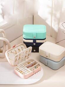 1 pieza Organizador de joyas de viaje, Estuche de almacenamiento de joyas de cuero PU portátil, Caja de joyas antioxidante, Gran regalo para novia, Día de San Valentín, mamá, mujer, Navidad, Acción de Gracias, Año Nuevo Decoraciones de la habitación, Bolsa de maquillaje, Organizador, Almacenamiento, Organizador de maquillaje, Bolsa de maquillaje, Organizador de escritorio, Bolsa de cosméticos, Bolsa de maquillaje, Bolsa de maquillaje, Bolsa, Bolsa de maquillaje, Bolsa de maquillaje, Bolsa de cosméticos, Bolsa de maquillaje grande, Regalos de Navidad, Bolsa, Embrague / Bolso pequeño, Organizador de maquillaje, Bolsa, Soporte de brochas, Mini bolsa, Bolsa de gran capacidad