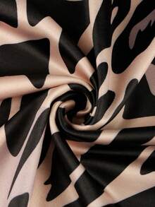 Autumn Leopard Print Fishtail Skirt, Fashionable For Festive Occasions - Brown - View 7