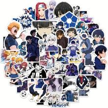 50 Blue Prison Anime Stickers, Vinyl Cartoon Decals, Reusable, Self-Adhesive, Irregularly Shaped, Suitable For Water Bottles, Laptops, Scrapbooks, Skateboards, Phone Cases, Suitable For Users 14 And Over - 50件 - 查看 7