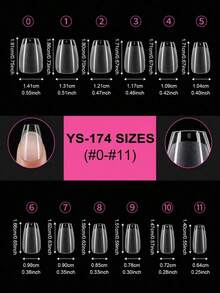 120/240/600Pcs Short Almond Nail Tips Soft Gel Clear Gelly Nail Tips Half Matte Full Cover Nail Tips Acrylic Pre-Filed Press On Fake Nail Tips For Nail Extension Home DIY Manicure Press On Nails Nail Supplies - 清除 7 - 查看 3