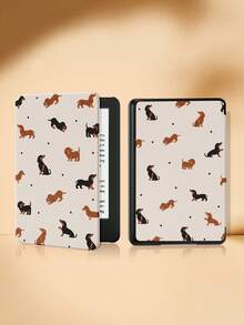 1 pieza Funda protectora para Kindle Paperwhite 5/Kindle NK 11/Kindle Edition con diseño lindo de cachorro de dibujos animados y lunares, función de activación/suspensión automática, ligera y ajustada para proteger tu dispositivo de lectura - Multicolor - Ver 5