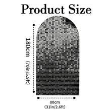 1 buc/65 buc fundal 2D plat, strălucitor, cu grilă neagră și arc de linie aurie, fundaluri pentru decorarea zilei de naștere, aniversării, nunții, absolvirii și petrecerii burlacilor (suportul nu este inclus)