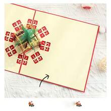 3D Christmas Greeting Card With Christmas Tree, Creative Christmas Gift For Students And Christmas Events - Multicolor - View 6