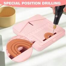 1 buc. Tavă perforatoare pentru cercei din lut polimeric cu mâner - Instrument de perforare precis pentru bijuterii lucrate manual, Instrument pentru cercei din lut polimeric - Esențial pentru meșteșuguri din lut DIY