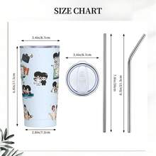 "Bist du sicher?!" Englisches Buchstabe Design mit Cartoon-Charakter - 40oz/20oz K-Pop-Themen Edelstahl Vakuumisolierter Becher, auslaufsicherer Deckel & Strohhalm, 12 Stunden Heiß-/Kalthaltefunktion, perfekt für Kaffee/Tee/Smoothies, ideales Geschenk für K-Pop-Fans (Büro, Reise, Zuhause)