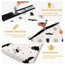 Jowlroel Halloween Poly Mailer , Waterproof And Tear-Resistant Shipping Bags For Clothing, Strong Mailing Bags With Self-Seal, Cute Packaging Bags For Small Business - White - View 4