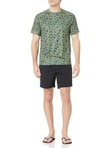 Essentials Men's UPF 50 Quick Dry Short Sleeve Swim Shirt - 彩色 - 查看 5