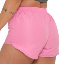 Tactel Women's Gym Mini Shorts Beach Shorts Gym Walking Shorts - 1 淡粉紅色 - 查看 2