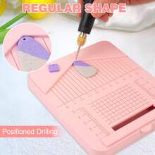 1 buc. Tavă perforatoare pentru cercei din lut polimeric cu mâner - Instrument de perforare precis pentru bijuterii lucrate manual, Instrument pentru cercei din lut polimeric - Esențial pentru meșteșuguri din lut DIY