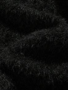 Men Plus Size Oversized Loose Faux Fur Cardigan, Fashionable Minimalist Design, Comfortable With High Drape , Fall Winter