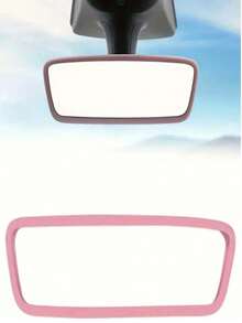 Rückspiegel Schutzabdeckung Universal Innenraum Anti-Kollisions-Zubehör Silikonschutzrahmen, geeignet für die meisten Autos und Autodekorationen, Silikonspiegelabdeckung kratzfest, einfach zu installieren, modisches Design, verbesserten Schutz im Innenraum! Autozubehör