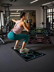 1 pieza Almohadilla de gel de sílice para sentadillas, dispositivo de entrenamiento de asistencia para principiantes, equipo de ejercicio para adelgazar los muslos y levantar el trasero, esterilla de yoga y fitness para el hogar